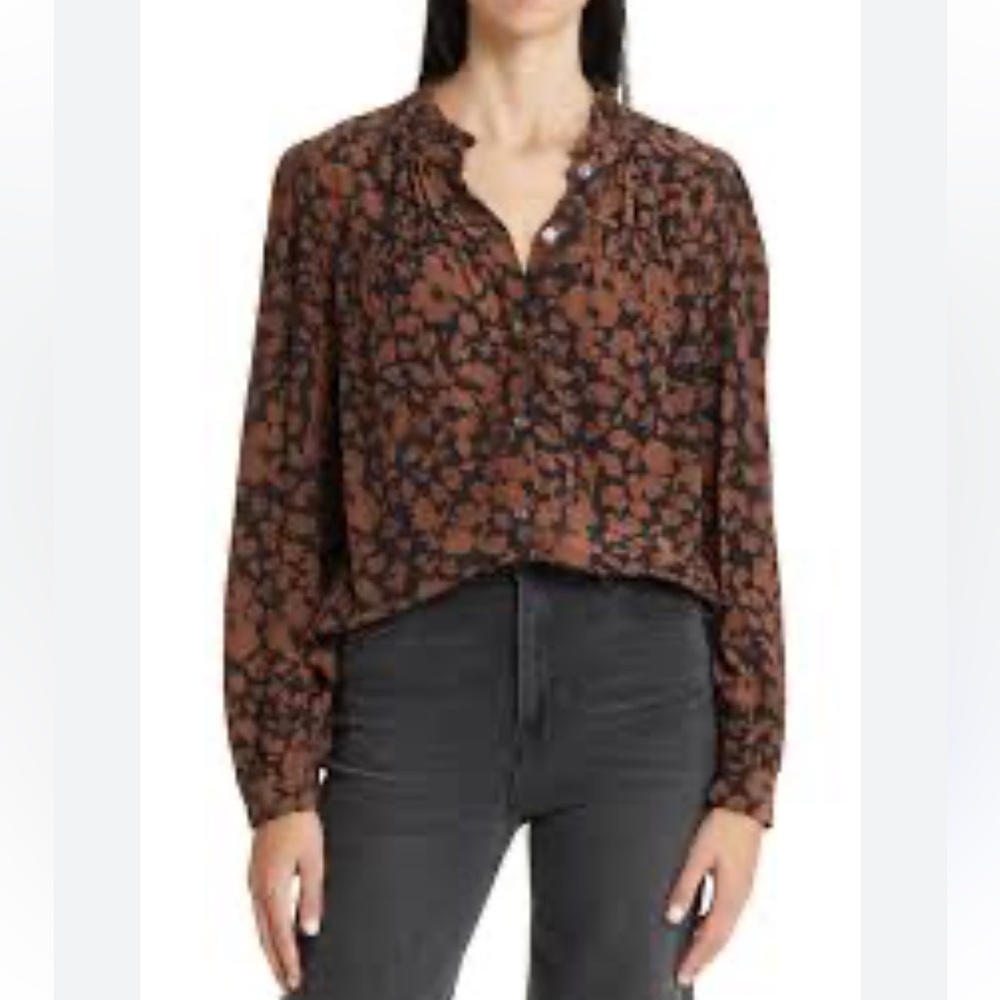 Rails Camille Top Garden Silhouette Puff Sleeves Feminine Contemporary